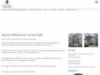 faja.de Webseite Vorschau