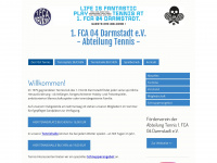 fca-tennis.de Webseite Vorschau