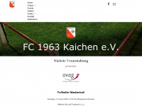 fc-kaichen.de Webseite Vorschau