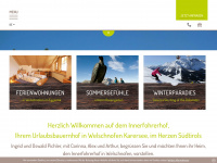 innerfohrerhof.com Webseite Vorschau