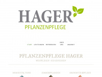 pflanzenpflege-hager.de Webseite Vorschau
