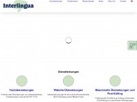 interlingua.at Webseite Vorschau