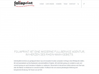 foliaprint.de Webseite Vorschau