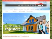 frick-fertighaus.de Webseite Vorschau