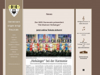 harmonie-buerstadt.de Webseite Vorschau