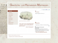 ghv-mainhausen.de Webseite Vorschau
