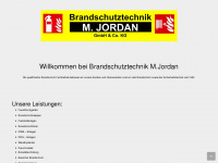 jordan-brandschutztechnik.de Webseite Vorschau