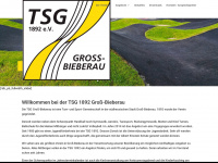 tsg1892grossbieberau.de Webseite Vorschau