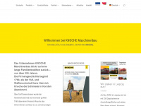 knoche-maschinenbau.de Webseite Vorschau