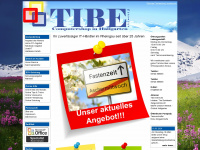 tibe.de Webseite Vorschau