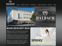 halbach-modehaus.de Webseite Vorschau