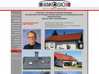 hank-dach.com Webseite Vorschau