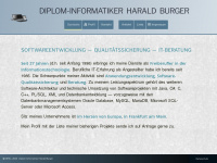 harald-burger.de Webseite Vorschau