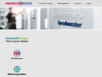 henrich-druck.de Webseite Vorschau
