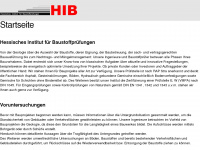 hib-kassel.de Webseite Vorschau