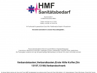 hmf-sanitaetsbedarf.de Webseite Vorschau