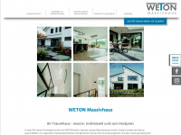 weton-massivhaus.de Webseite Vorschau