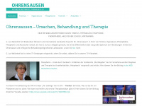 ohrensausen.de Webseite Vorschau