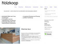 holzkoop.de Webseite Vorschau