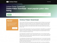 online-poker-download.net Webseite Vorschau