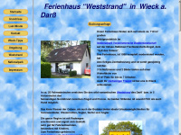 ferienhaus-weststrand.de Webseite Vorschau