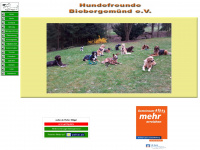 hundefreunde-biebergemuend.de Webseite Vorschau