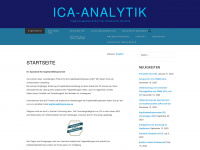 ica-analytik.de Webseite Vorschau