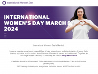 internationalwomensday.com Webseite Vorschau