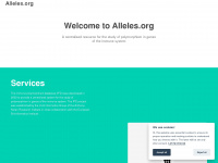alleles.org Webseite Vorschau