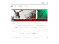 intellisource.de Webseite Vorschau