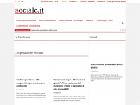 sociale.it Webseite Vorschau