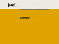 janss-gmbh.de Webseite Vorschau