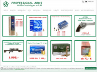 professional-arms.at Webseite Vorschau