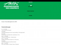 gewerbeverein-neu-anspach.de Webseite Vorschau