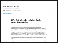kiso-estrichbau.de Webseite Vorschau
