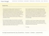 franz-renggli.ch Webseite Vorschau
