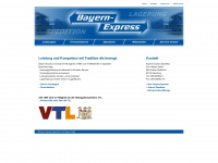 bayern-express-spedition.de Webseite Vorschau