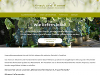 krautundrosen.com Webseite Vorschau