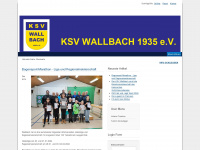 ksv-wallbach.de Webseite Vorschau