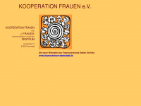 kooperation-frauen.de Webseite Vorschau