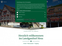 landgasthof-hess.de Webseite Vorschau