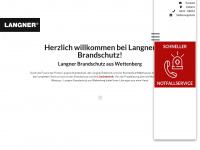 langner-brandschutz.de Webseite Vorschau