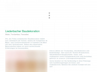 liederbacher-baudeko.de Webseite Vorschau