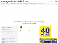 saengerkranz1876.de Webseite Vorschau