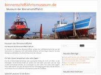 binnenschiffahrtsmuseum.de Webseite Vorschau