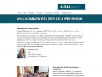 cdu-wehrheim.de Webseite Vorschau