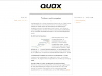 quax.de Webseite Vorschau