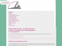 mathomias-sport.de Webseite Vorschau