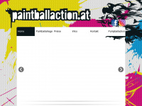 paintballaction.at Webseite Vorschau