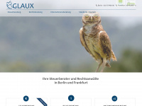 glaux.de Webseite Vorschau